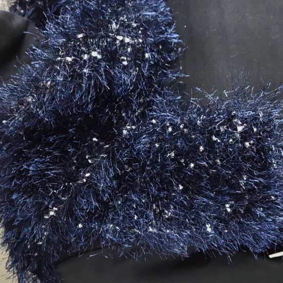 Artisan Crafted Hand Crochet Eyelash Fringe Scarf - Picture 3 of 3